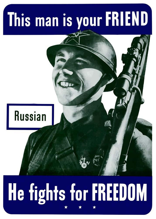 Digitally Restored War Propaganda Wall Decal Design 207