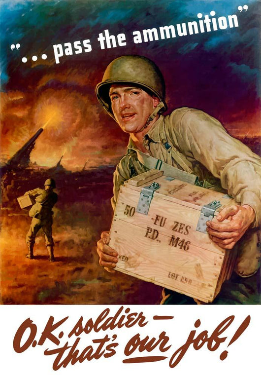 Digitally Restored War Propaganda Wall Decal Design 193