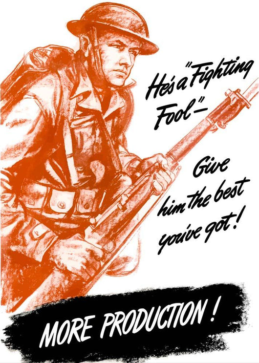 Digitally Restored War Propaganda Wall Decal Design 187