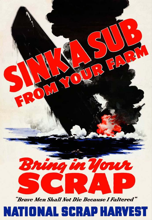 Digitally Restored War Propaganda Wall Decal Design 174