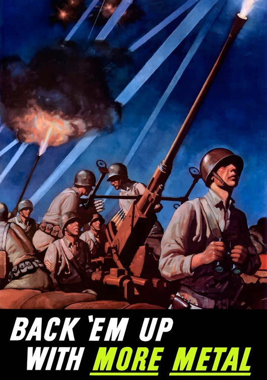 Digitally Restored War Propaganda Wall Decal Design 158