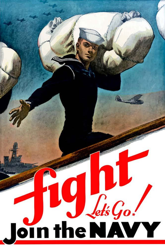 Digitally Restored War Propaganda Wall Decal Design 129