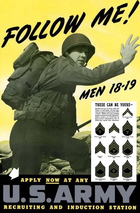 Digitally Restored War Propaganda Wall Decal Design 128