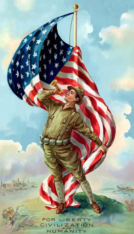 Digitally Restored War Propaganda Wall Decal Design 125