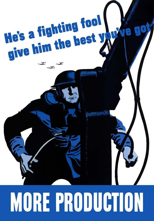 Digitally Restored War Propaganda Wall Decal Design 119