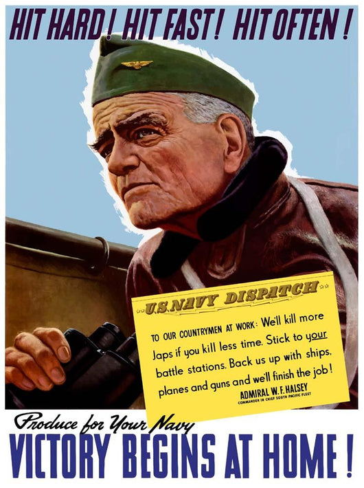 Digitally Restored War Propaganda Wall Decal Design 117