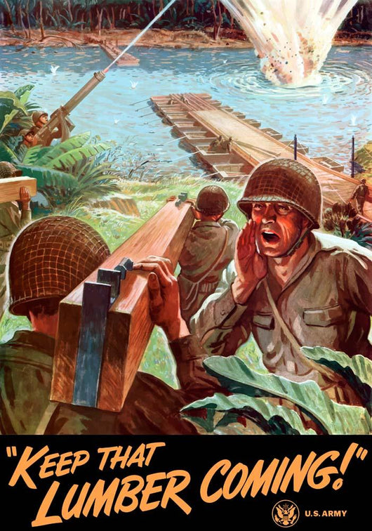 Digitally Restored War Propaganda Wall Decal Design 99