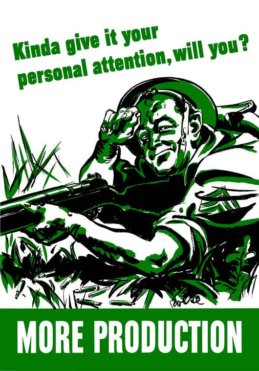 Digitally Restored War Propaganda Wall Decal Design 94
