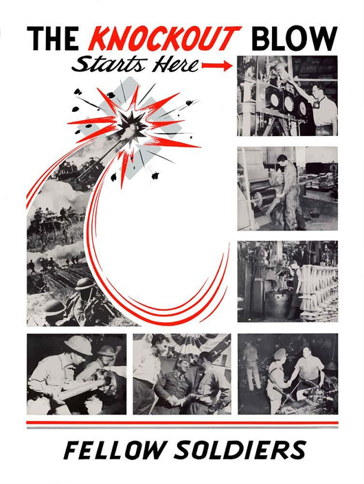 Digitally Restored War Propaganda Wall Decal Design 93