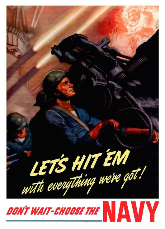 Digitally Restored War Propaganda Wall Decal Design 89