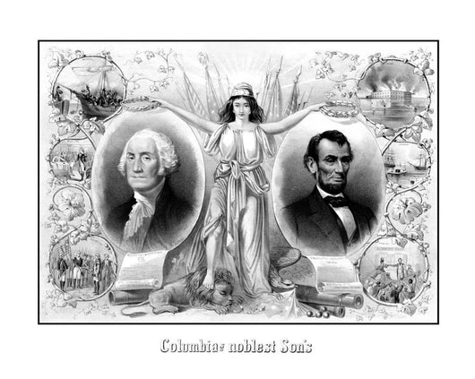 Digitally Restored American History Wall Decal Design 2