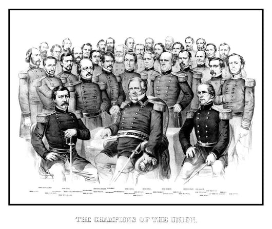 American Civil War Print Wall Decal