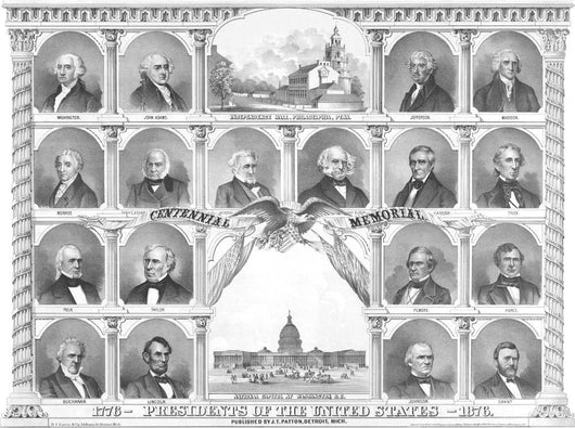 Vintage American History Print Wall Decal Design 19