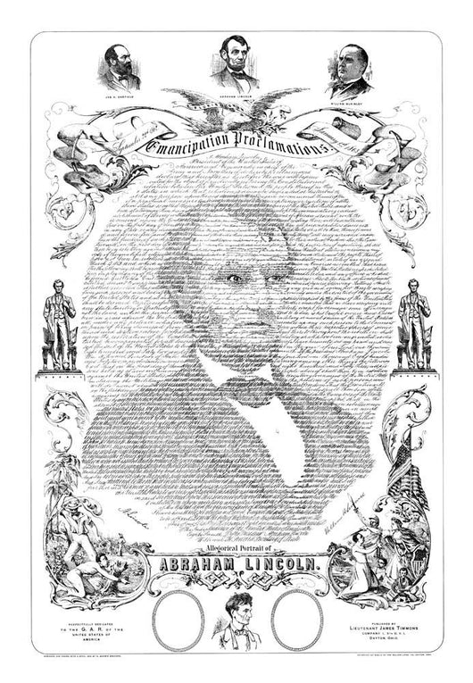 Portrait Abraham Lincoln Formed Wall Decal