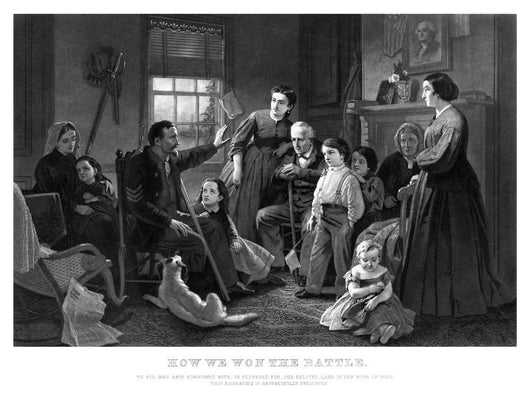 Vintage Civil War Print Wall Decal Design 4