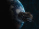Asteroid Front Earth Wall Decal Design 5