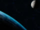Earth and Moon Wall Decal