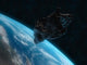 Asteroid Front Earth Wall Decal Design 2