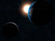 Earth Moon and Sun Wall Decal Design 2