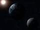 Earth Moon and Sun Wall Decal Design 1
