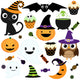 Kawaii Halloween Wall Decal Sticker Set Wall Decal