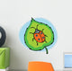 Lady Bug Leaf Wall Decal