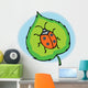 Lady Bug Leaf Wall Decal