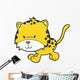 Cute Baby Leopard Wall Decal