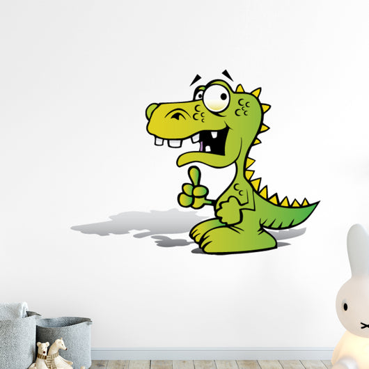 Cartoon Lil Dino Wall Decal
