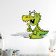 Cartoon Lil Dino Wall Decal