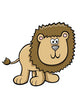 Cute Little Hairy Lion Wall Decal