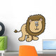 Cute Little Hairy Lion Wall Decal