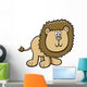 Cute Little Hairy Lion Wall Decal