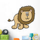 Cute Little Hairy Lion Wall Decal
