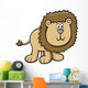Cute Little Hairy Lion Wall Decal