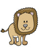 Cute Little Baby Lion Wall Decal