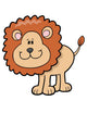 Excited Little Baby Lion Wall Decal