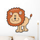 Excited Little Baby Lion Wall Decal
