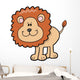 Excited Little Baby Lion Wall Decal