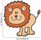 Excited Little Baby Lion Wall Decal