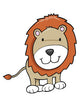 Happy Little Baby Lion Wall Decal