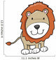 Happy Little Baby Lion Wall Decal