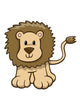 Little Brown Baby Lion Wall Decal