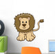 Little Brown Baby Lion Wall Decal