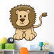 Little Brown Baby Lion Wall Decal