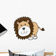 Cute Little Baby Lion Wall Decal
