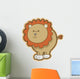 Cute Chunky Baby Lion Wall Decal