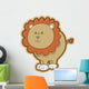 Cute Chunky Baby Lion Wall Decal