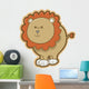 Cute Chunky Baby Lion Wall Decal