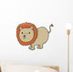 Cute Fat Little Lion Wall Decal